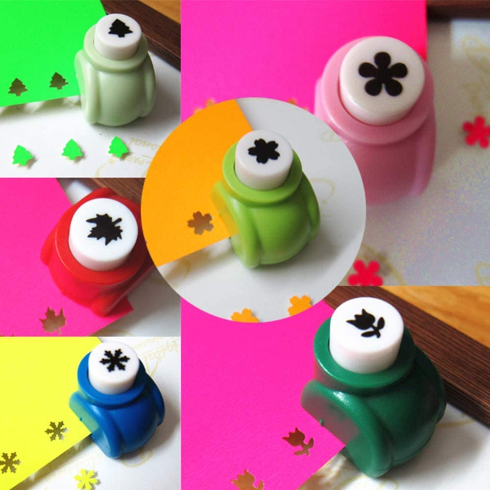 12 Pcs Child Craft Hole Punch Shapes Set