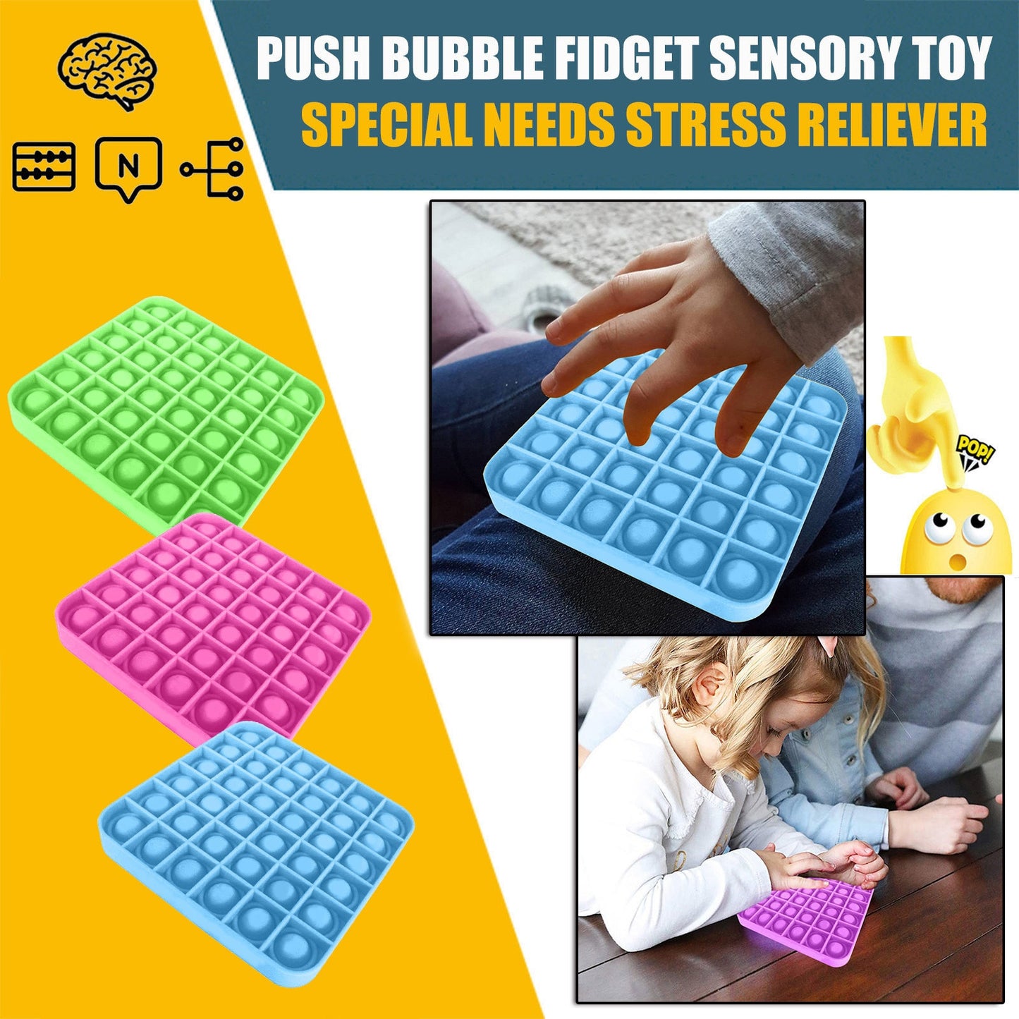 Pop Fidget Reliver Stress Toys