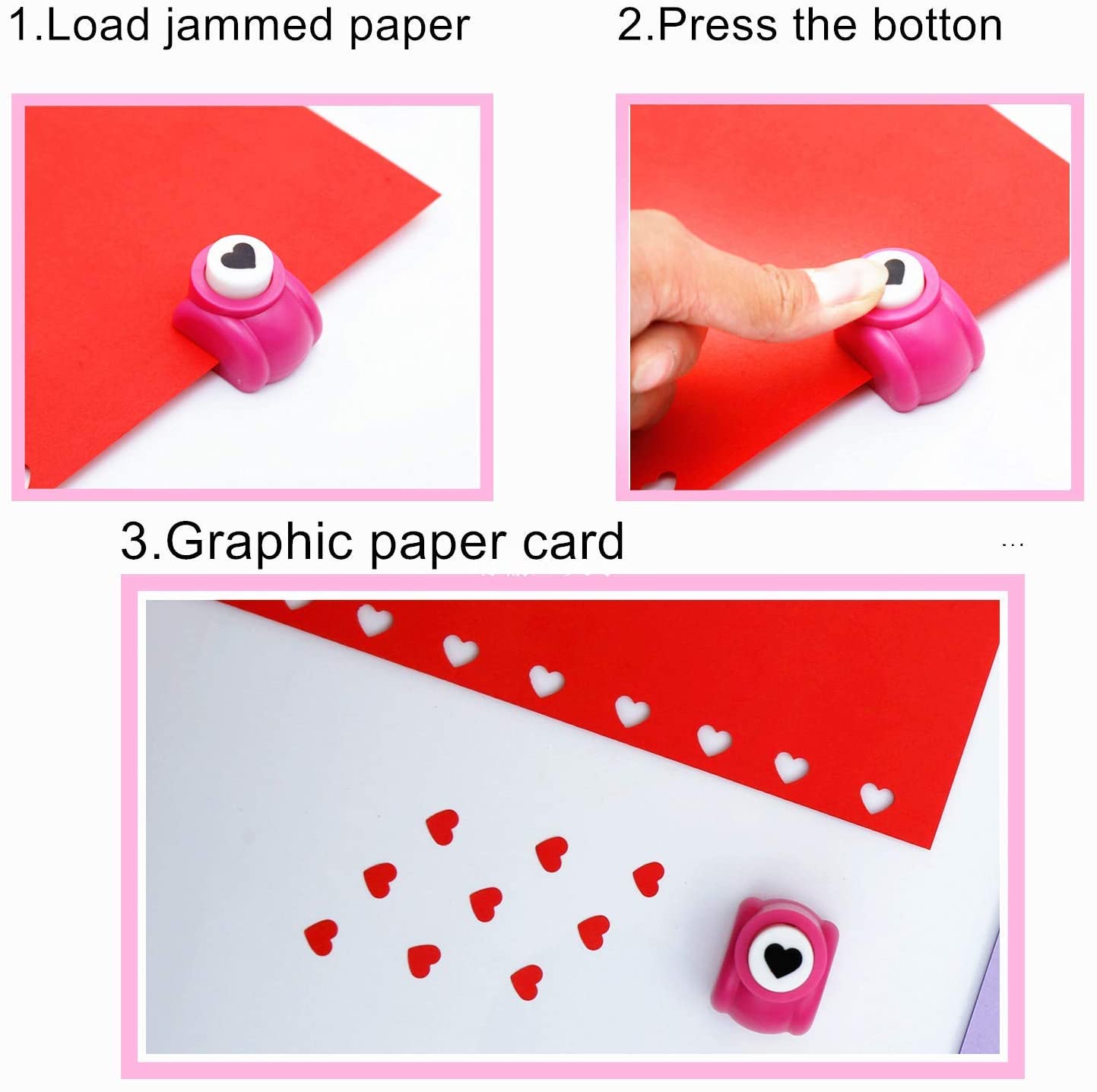 12 Pcs Child Craft Hole Punch Shapes Set