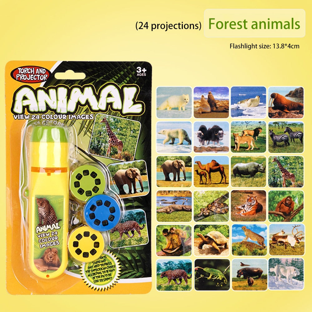 Animal Projection Flashlight For Child