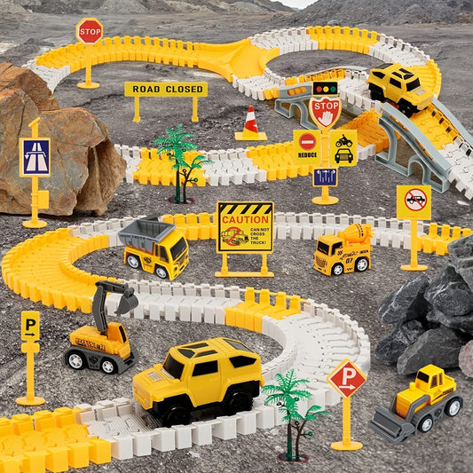 DIY Construction Tracks Toys For Boy Kids